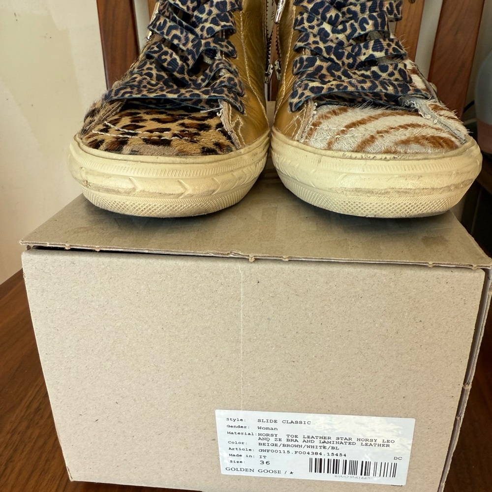 Golden Goose Slide 36 EUC w/$90 specialty laces